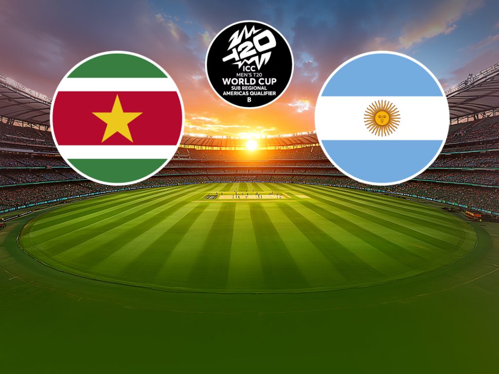 Cayman Islands batsman plays a shot against Argentina during the ICC Men’s T20 World Cup Americas Sub Regional Qualifier B match at Jimmy Powell Oval in George Town 2026