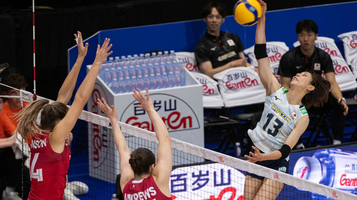 Japan Edge Canada in Five-Set Thriller in Women’s Nations League Group Stage